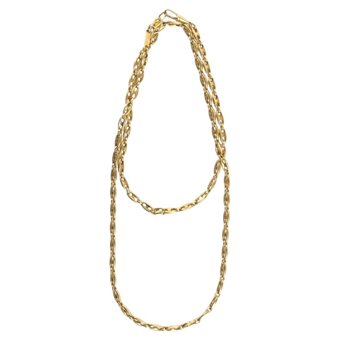 POMELLATO: Langes Halsband aus 18 Karat Gold mit Seemannsstrick