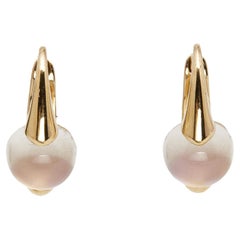 Boucles d'oreilles en or jaune 18k Pomellato M'ama Non M'ama Moonstone