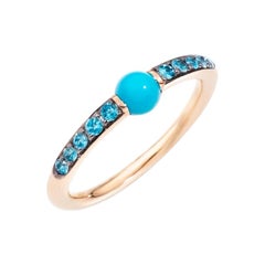 Pomellato m'ama non m'ama Turquoise Ladies Ring A.B909O7ZRCTU