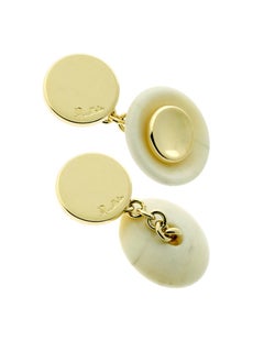 Pomellato Marble Gold Cufflinks