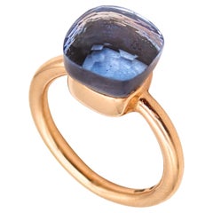 Pomellato Milan Nudo Ring in 18 Karat Yellow Gold with 5.89ctw Bluish Iolite