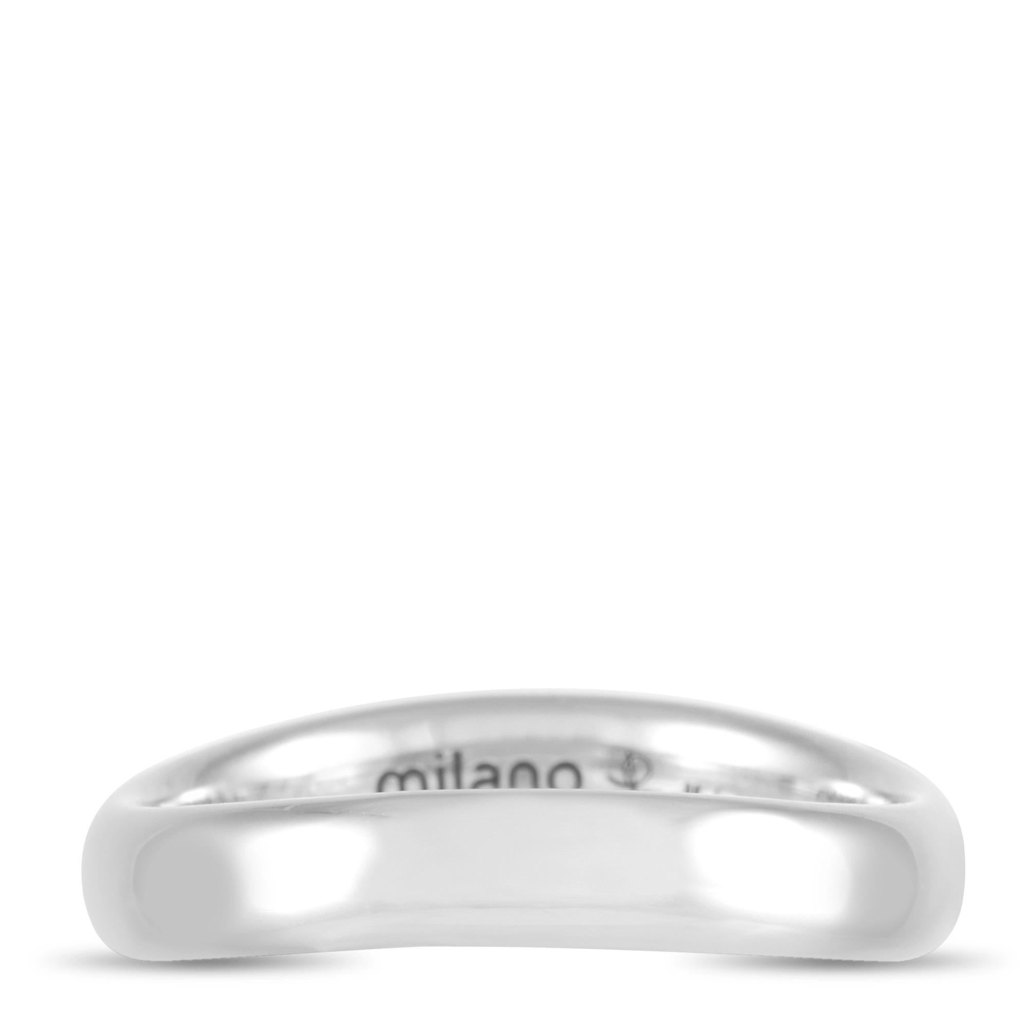 Pomellato Milano 18k White Gold Band Ring In New Condition In Southampton, PA