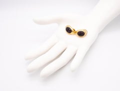 Pomellato Milano Earrings In 18Kt Gold With 8.05 Cts In Red Rhodolite Garnets