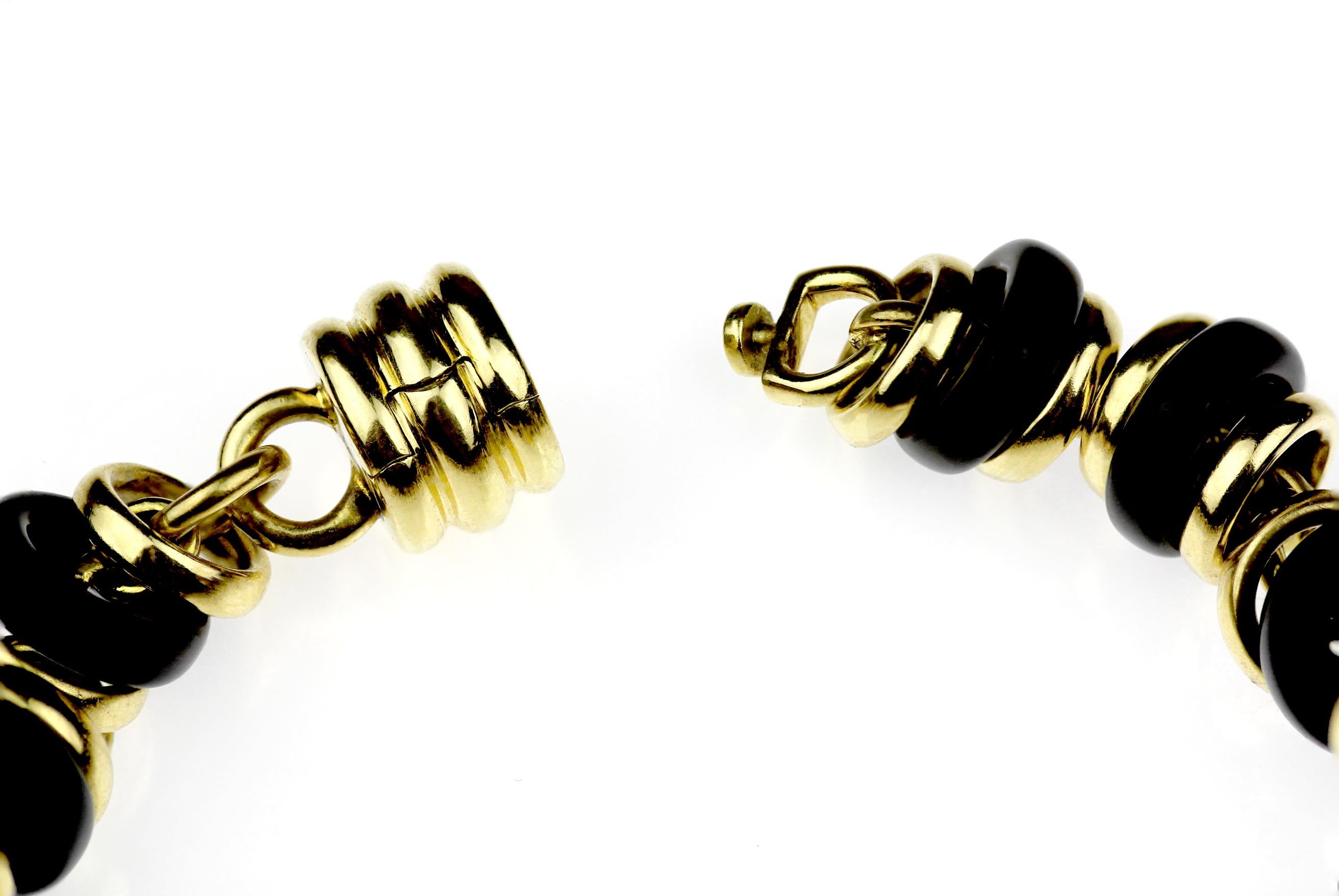 Pomellato Mille Cercles Oro 18ct y Ónix Pulsera Unisex para Caballero o Señora Cuenta en venta