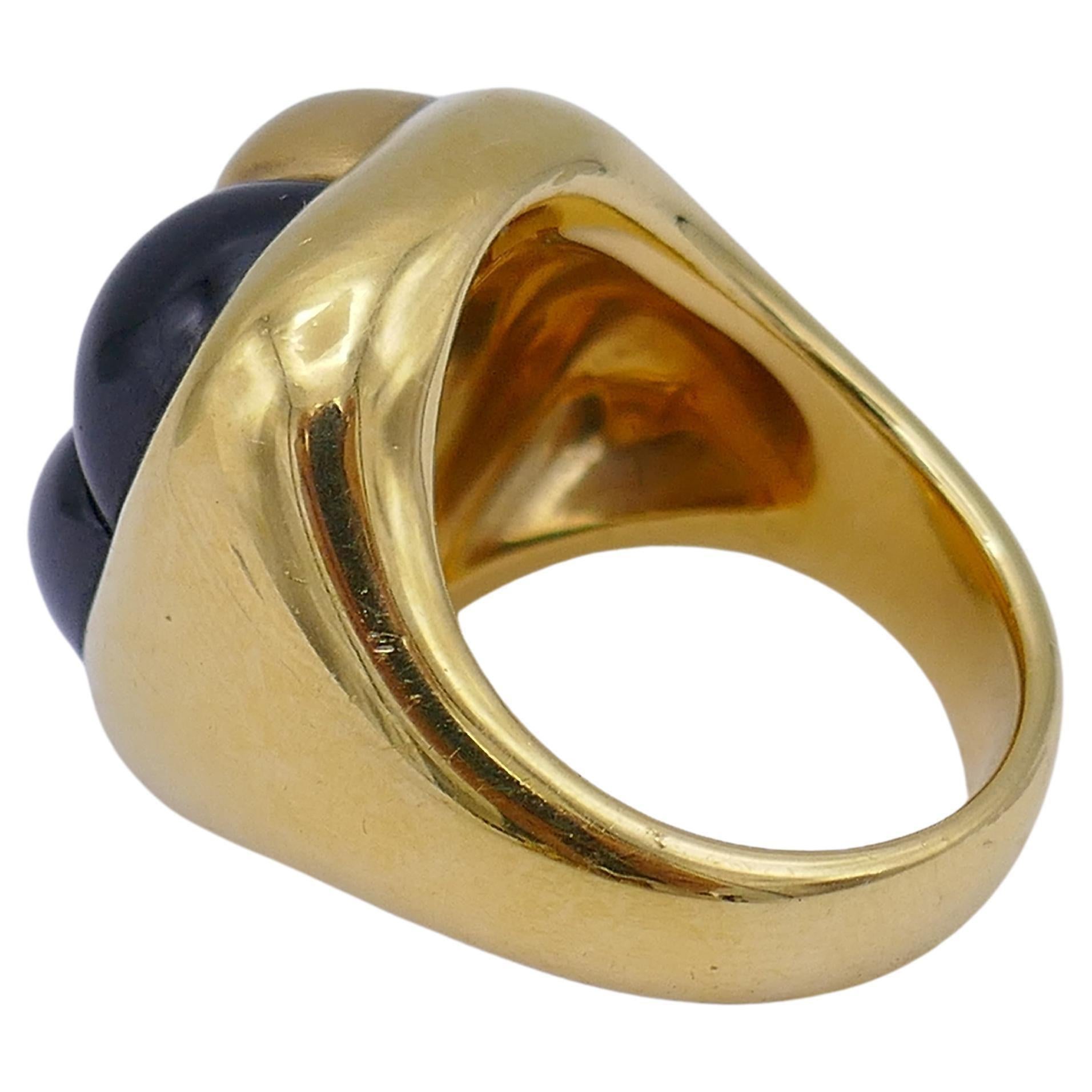 Pomellato Mosaïco Gold Garnet Ring For Sale 1