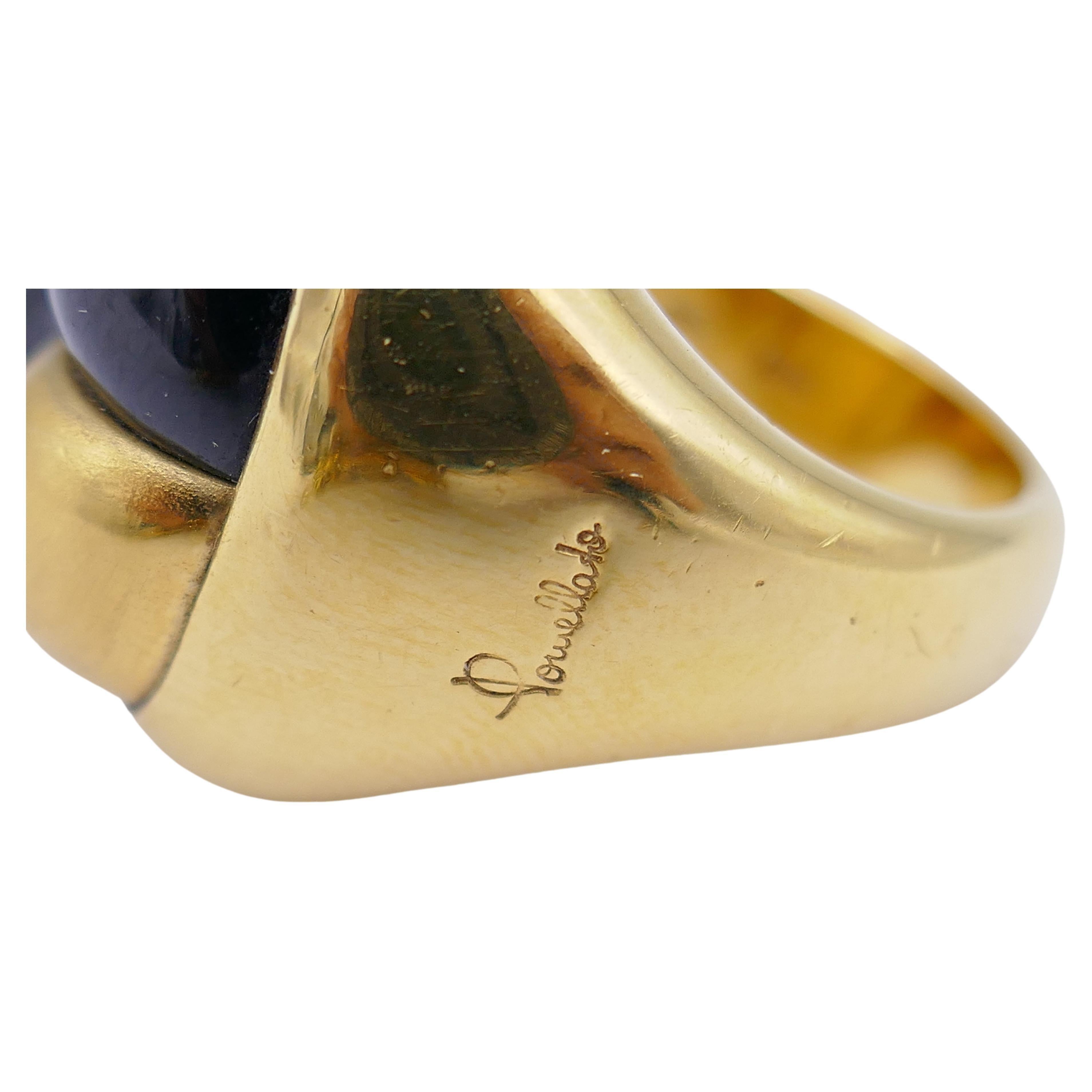 Pomellato Mosaïco Gold Garnet Ring For Sale 2
