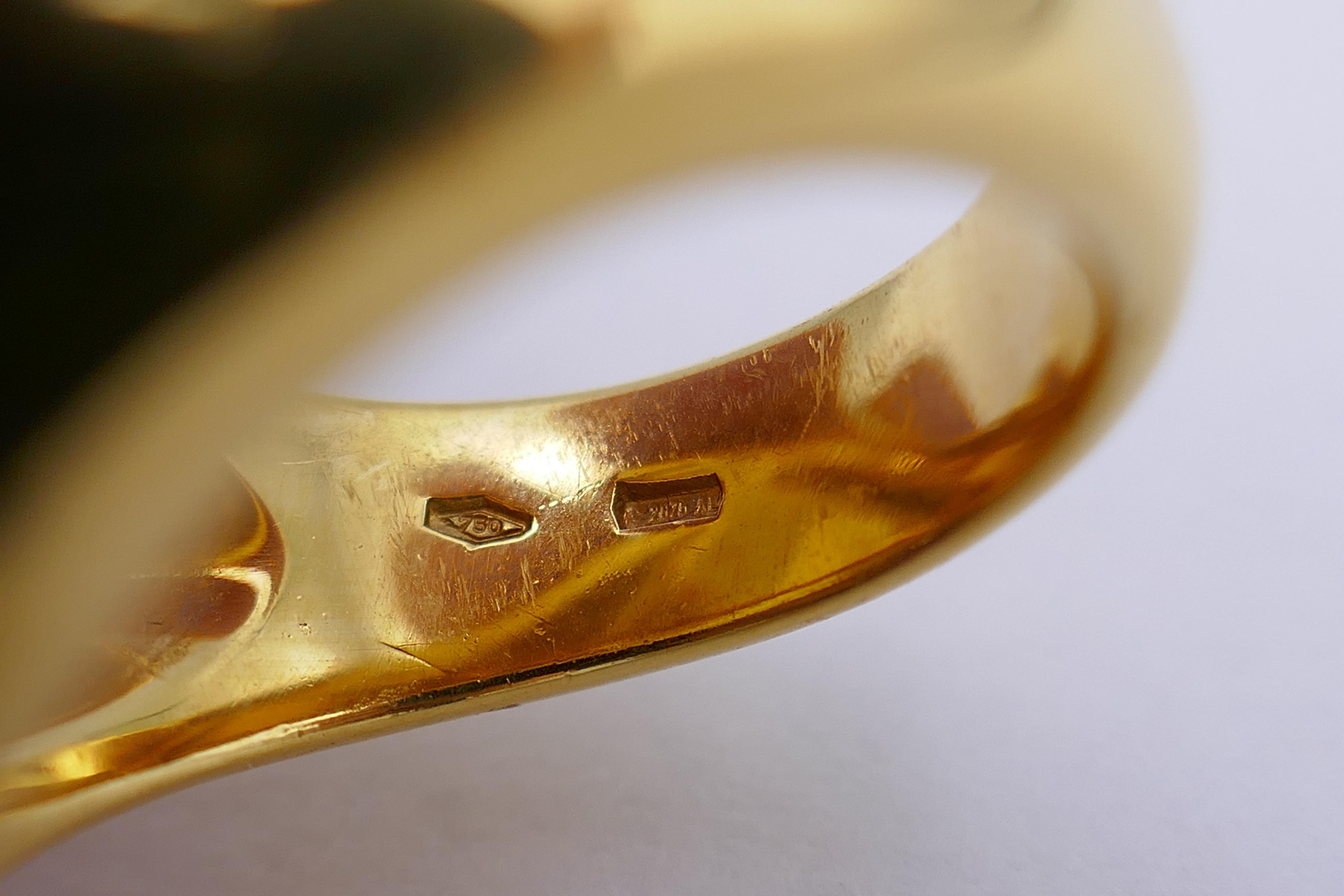 Pomellato Mosaïco Gold Garnet Ring For Sale 4