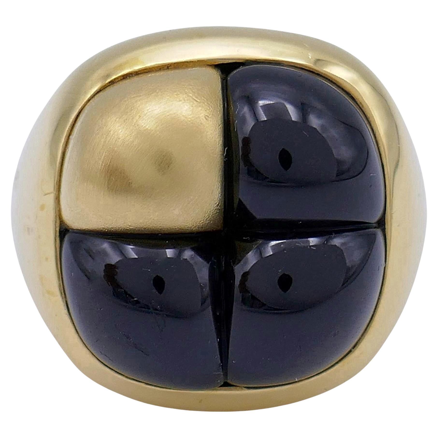 Pomellato Mosaïco Gold Garnet Ring For Sale