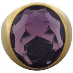 Pomellato Narciso 18 Karat Yellow Gold Amethyst Ring