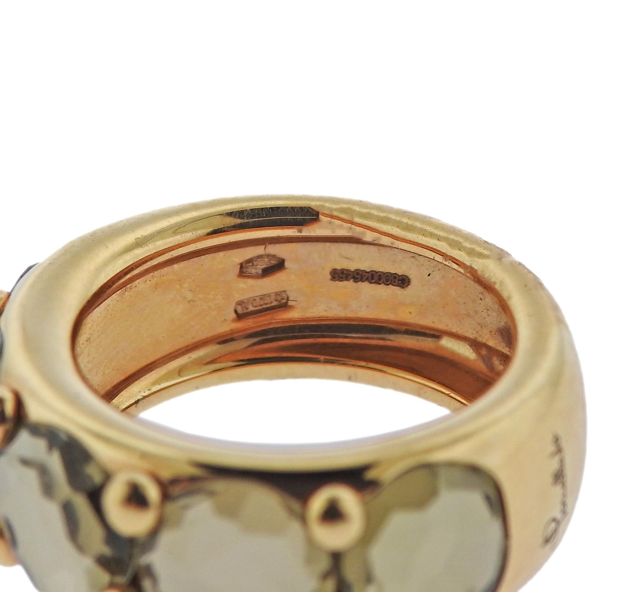 Pomellato Narciso Prasiolite Gold Ring In Excellent Condition In New York, NY