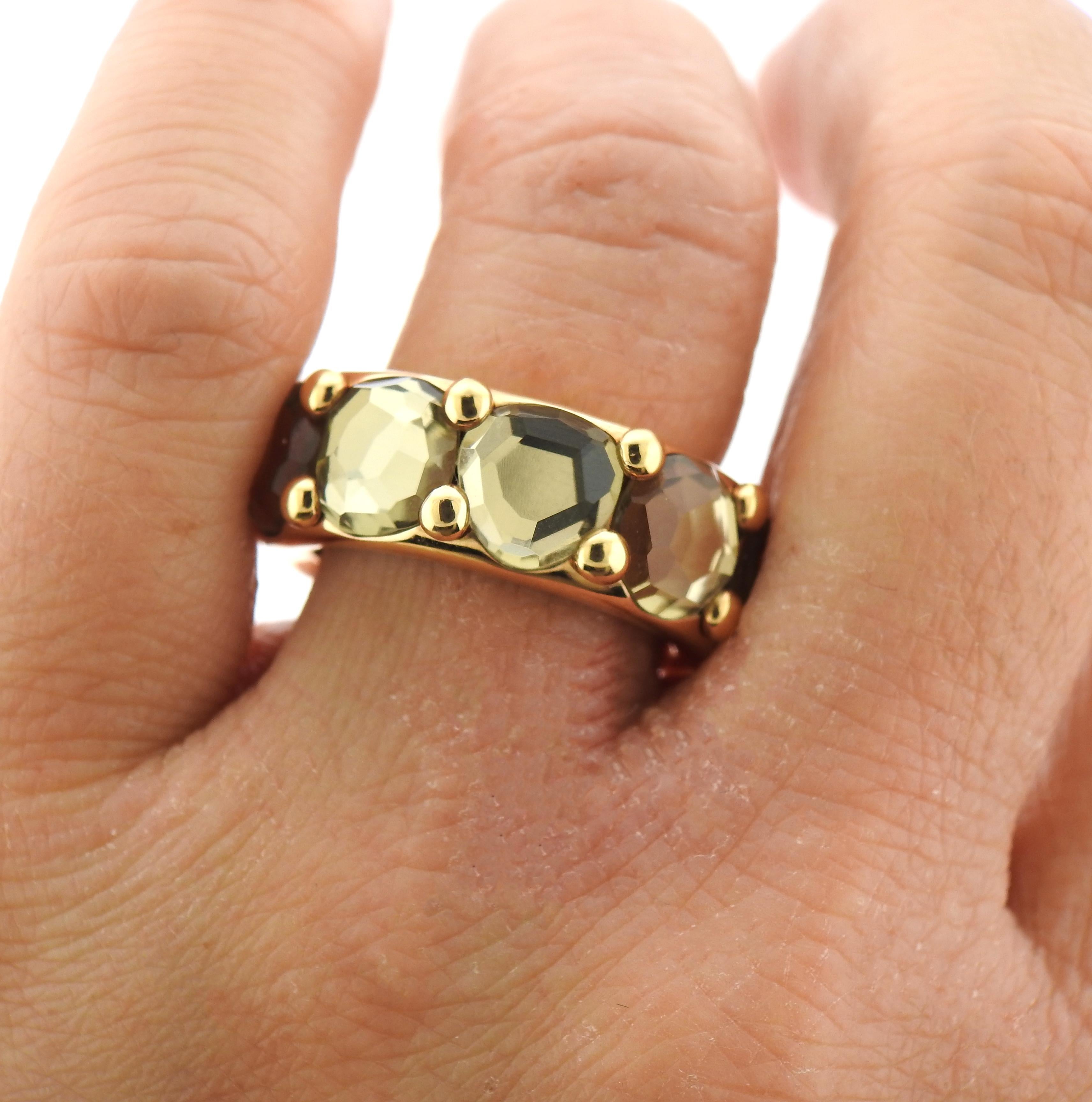 Women's Pomellato Narciso Prasiolite Gold Ring