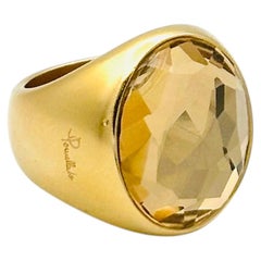 Pomellato Narciso ring in pink gold and smoked quartz