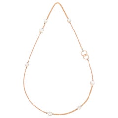 Pomellato Nudo 18 Karat Rose Gold and Mother of Pearl Necklace