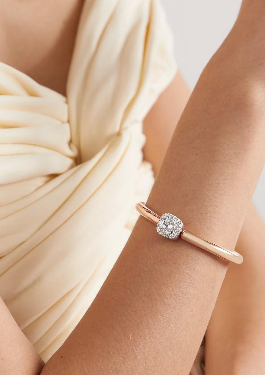 Pomellato Nudo Armband aus 18 Karat Roségold mit Diamanten im Zustand „Neu“ in Carmel By The Sea, CA