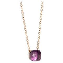 Pomellato Nudo Amethyst 18k Rose Gold Pendant Necklace CB6010O6000000OI