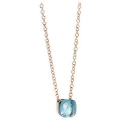 Pomellato Nudo Blue Topaz Collana in oro rosa e bianco 18K CB6010O6000000OY