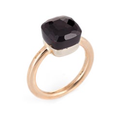 Pomellato Nudo Classic Garnet Ring 18 Karat Rose Gold Estate Fine Jewelry