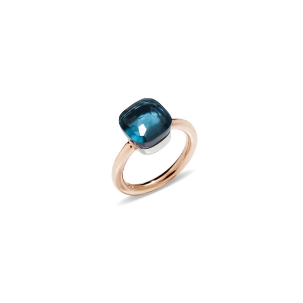 Pomellato Nudo Classic Londoner Blautopas Ring PAA1100O6000000TL im Zustand „Neu“ im Angebot in Wilmington, DE