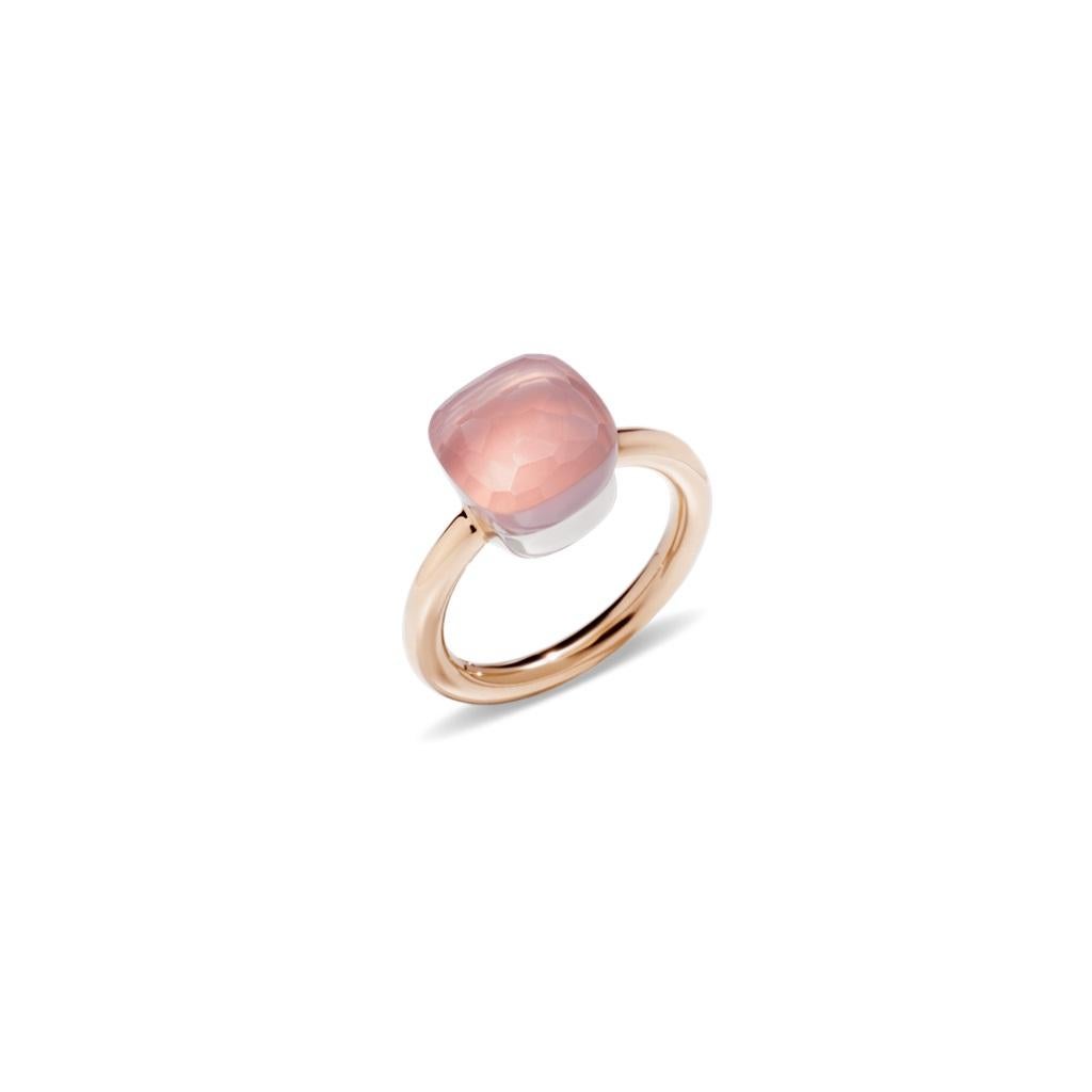 Pomellato Nudo Classic Pink Quartz Ring PAA1100O6000000QR In New Condition In Wilmington, DE