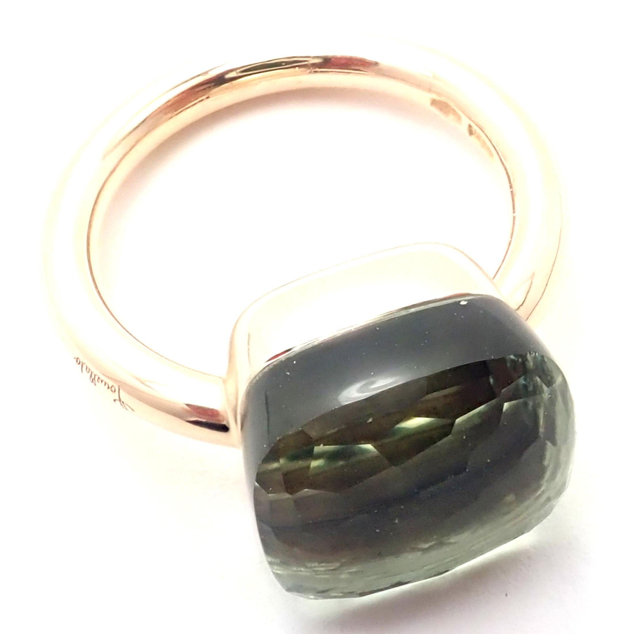 Pomellato Nudo Classic Prasiolite Yellow Gold Ring 6