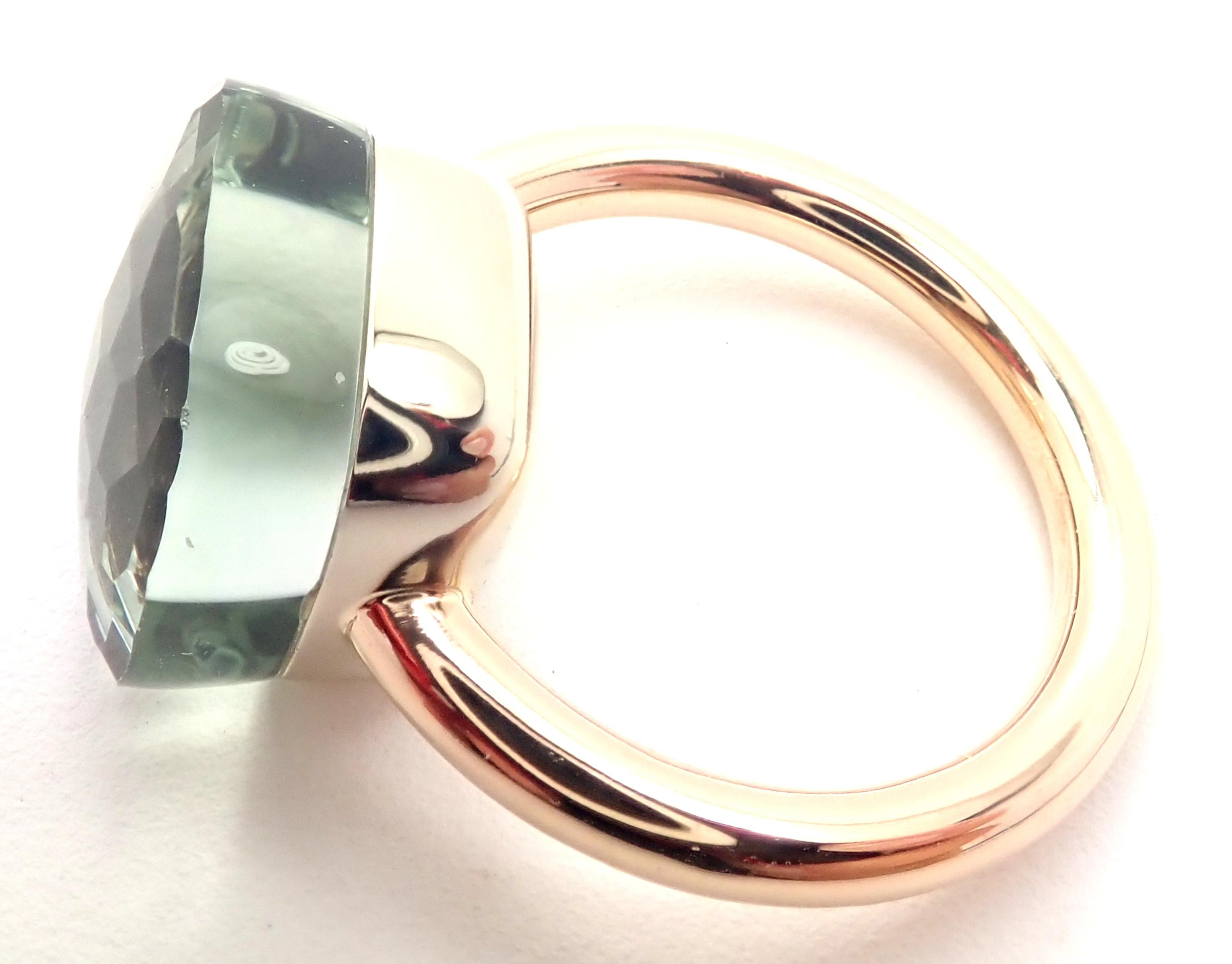 Women's or Men's Pomellato Nudo Classic Prasiolite Yellow Gold Ring