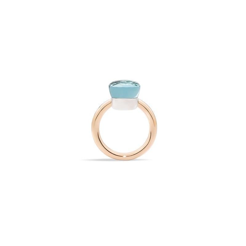 Pomellato Nudo Classic Ring in Rose Gold and Blue Topaz AA1100o6000000oY For Sale 1