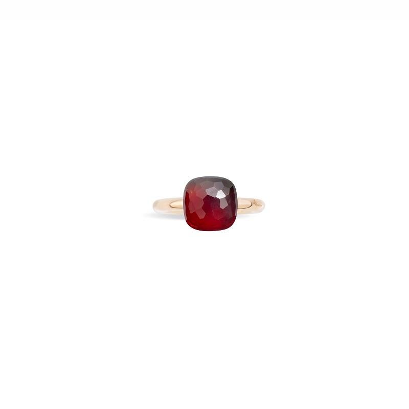 Pomellato Nudo Classic Ring in Rose Gold with Garnet A.A110-OG1-O6 In New Condition In Wilmington, DE