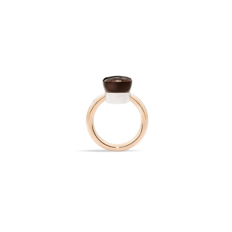 Pomellato Bague classique Nudo en or rose avec quartz fumé AS.A110-O6-QF en vente 1