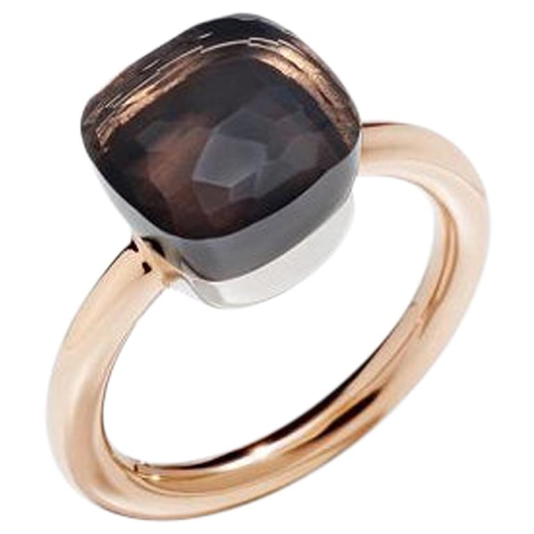 Pomellato Nudo Classic Ring in Rose Gold with Smoky Quartz AS.A110-O6-QF  For Sale at 1stDibs
