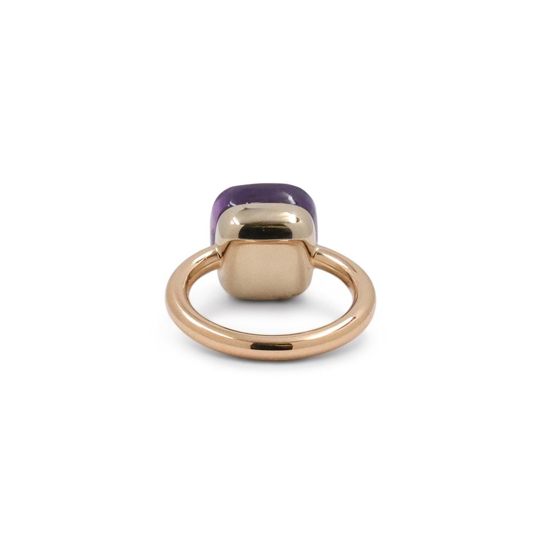 Brilliant Cut Pomellato Nudo Classic Rose Gold and Amethyst Ring