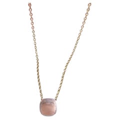 Pomellato Nudo Collection 18K Rose‑Gold Pink‑Quartz Necklace