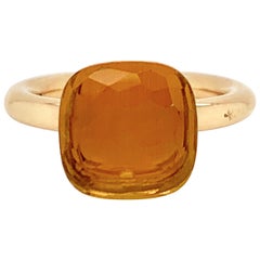 Pomellato Nudo Collection Citrine Quartz 18 Carat Rose Gold Ring