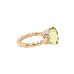 Pomellato Nudo Collection Lemon Quartz 18 Carat Rose Gold Ring
