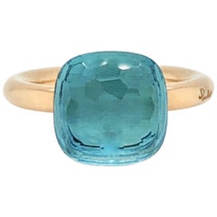 Pomellato Nudo Collection Light Blue Topaz 18 Carat Rose Gold Ring