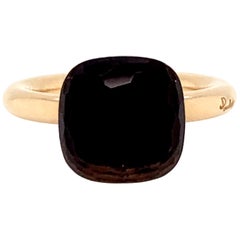 Pomellato Nudo Collection Smokey Quartz 18 Carat Rose Gold Ring