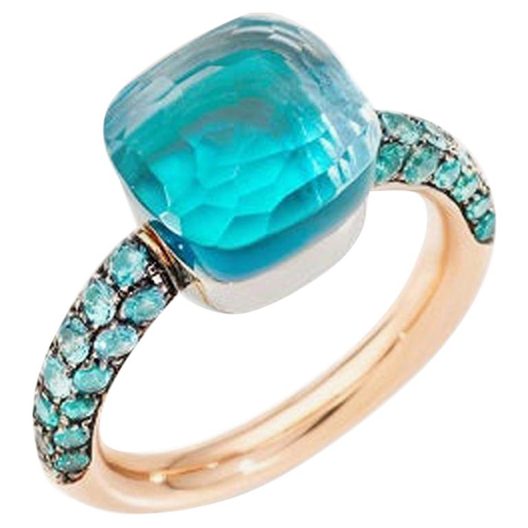 Pomellato Nudo Sky Blue Ladies Ring A.B904O6OYTTP For Sale at 1stDibs