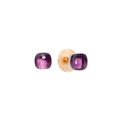 Pomellato Nudo Earring in Rose Gold and White Gold, Amethyst O.B601-O6-OI