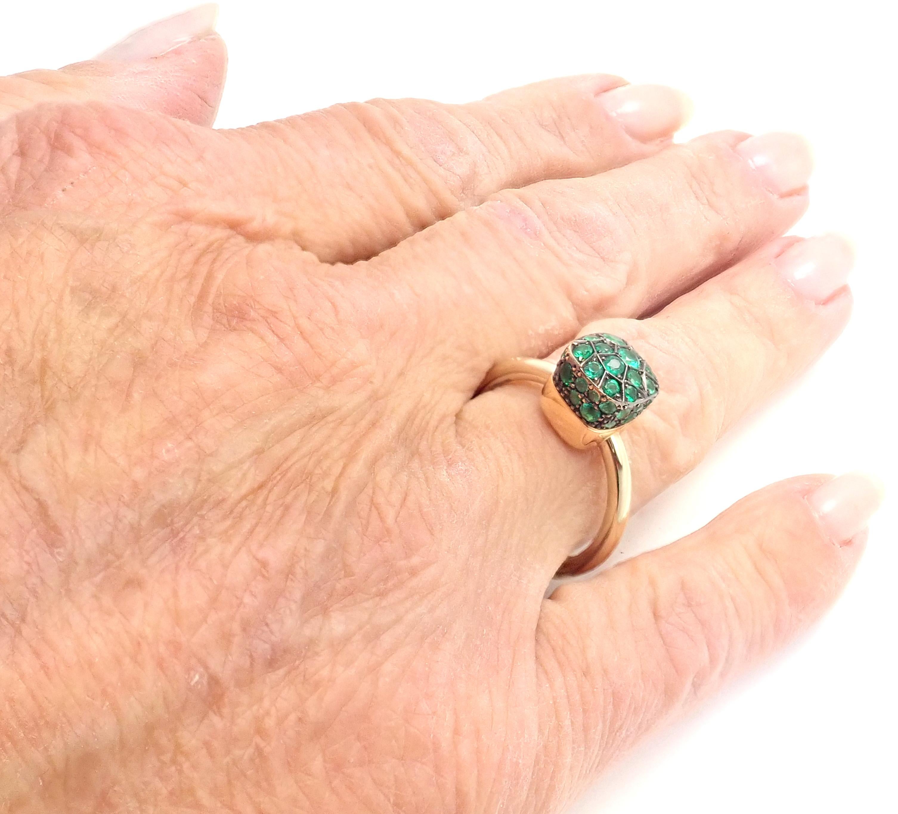 Pomellato Nudo Emerald Yellow Gold Ring 2