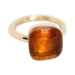 Pomellato Nudo Maxi Citrine Quartz 18 Carat Rose Gold Ring