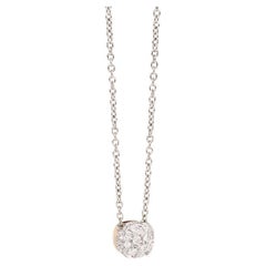 Pomellato Nudo Necklace Rose, White Gold and Diamonds CB6012O6000DB000