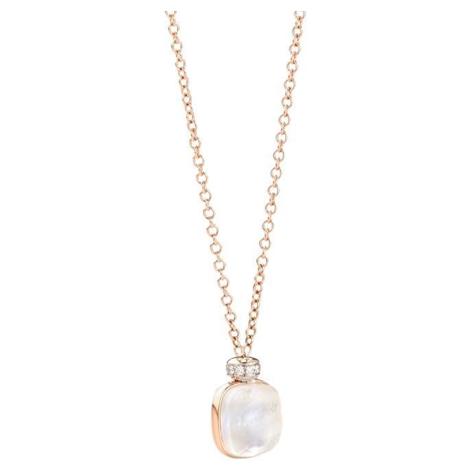 Pomellato Nudo Necklace White Topaz Mother of Pearl CC2022O6WHRBTBMP For Sale