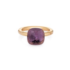 Pomellato Nudo Petit Ring Amethyst 18k Rose Gold Estate Fine Jewelry
