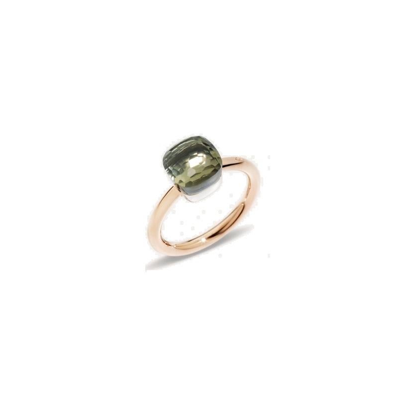 Pomellato Nudo Petit Ring Prasiolite 18k Rose Gold AB4030O6000000PA In New Condition In Wilmington, DE