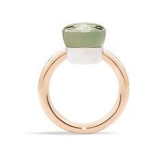 Pomellato Nudo Prasiolite 18K Rose & White Gold Ring AA110O6000000PA