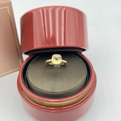 Pomellato Nudo Ring aus 18 Karat Roségold mit weißem Topas im Kissenschliff, Größe 51
