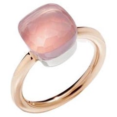 Pomellato Nudo-Ring aus Roségold mit rosa Quarz AA1100O6000000QR
