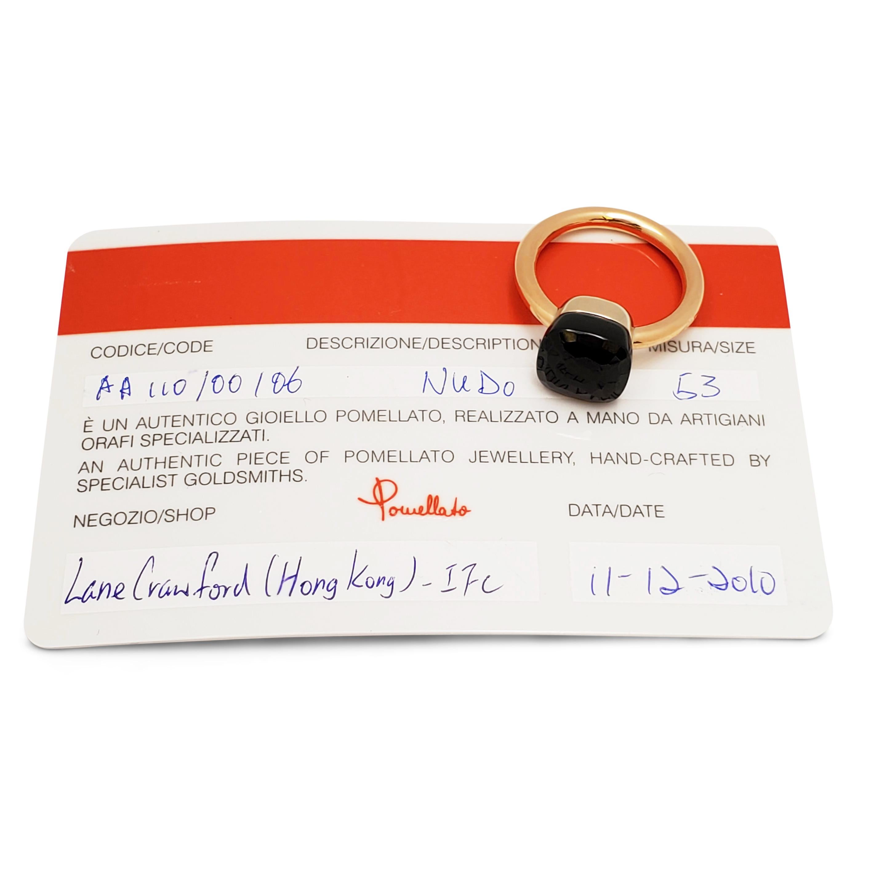Pomellato Nudo-Ring aus Roségold und Granat für Damen oder Herren