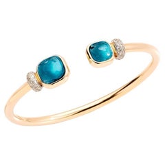 Pomellato Nudo Roségold Topas Diamant-Armreif Größe L PBC1006O7WHRDB0TL