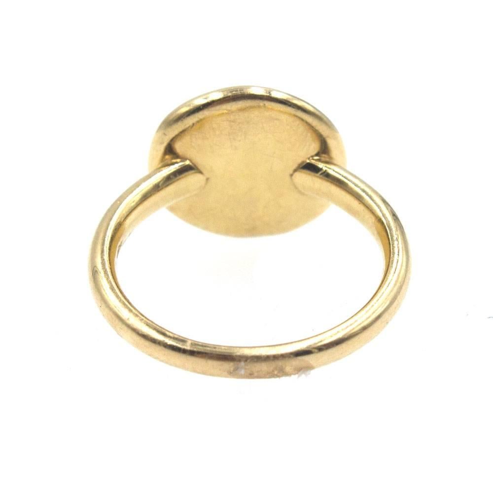 Pomellato Pave Black Diamond 18 Karat Rose Gold Ring In Excellent Condition In Boca Raton, FL