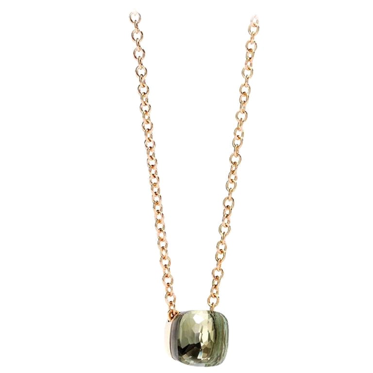 Pomellato-Anhänger Nudo Petit mit Prasiolith in Roségold PCB6010O6000000PA im Angebot